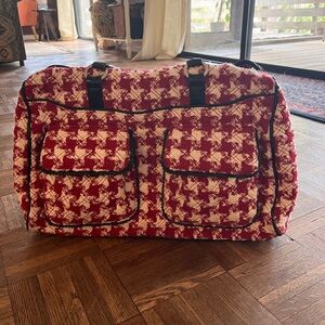 Vera Bradley limited edition houndstooth duffel